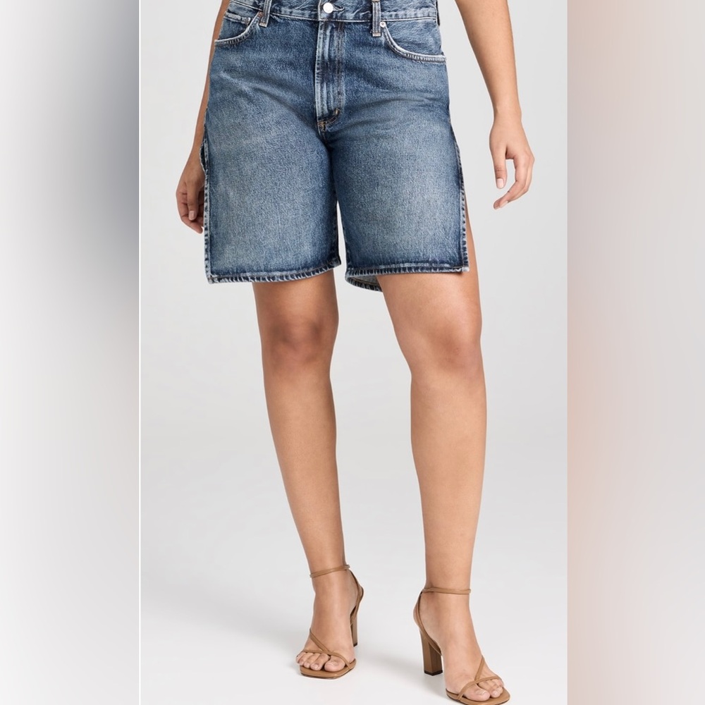 AGOLDE Vida High Rise Relaxed Straight Shorts SZ 28 NWT